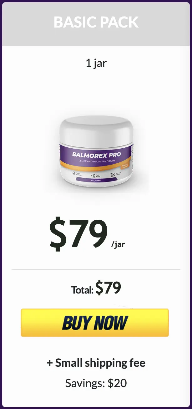 Balmorex Pro Basic Pack – 1 Jar, $79 per jar, 30-day supply